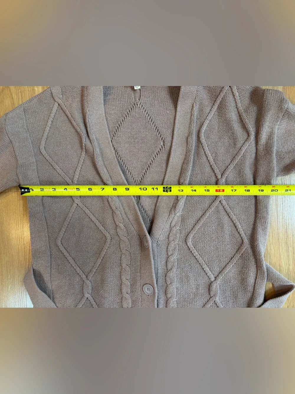 L’AGENCE Maeve Harleen Button Front Belted Cable Knit Cardigan Size S